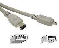 Cable: Firewire 400 (ieee 1394a) 6pin - 4pin 1m