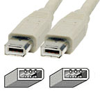 Cable: Firewire 400 (ieee 1394a) 6pin - 6pin 1.5M