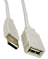 Cable: USB Extention Cable A - A receptacle, 2m