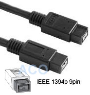 Cable: Firewire 800 (ieee 1394b) 9pin - 9pin 1M