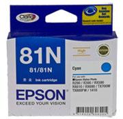 EPSON 81N CYAN INK CART HIGHCAP CLARIA INK TX650,T...
