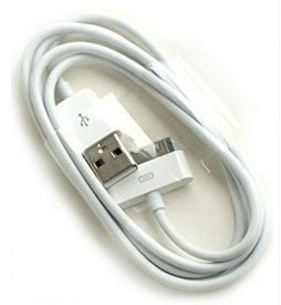 1 meter USB Data Sync / Power Cable for iPhone, iPod (White)