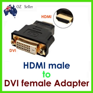 Converter: DVI-D Adaptor 24+1pin Female to HDMI Ma...