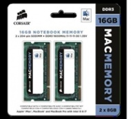 16GB Corsair (2x8GB) Mac Memory, 1600MHz DDR3 memo...