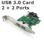 USB 3.0 2 Ports Back + 2 Ports Internal PCI-e Card