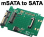 mSATA mini PCI-E SSD to SATA Interface Converter