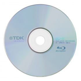 50GB TDK 4x Speed BD-R Blu-ray Double Layer Recordable Disk 1Pcs Jewel Case