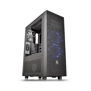 ThermalTake Black Core X71 Riing Blue Edition Cham... ThermalTake Black Core X71 Riing Blue Edition Cham...
