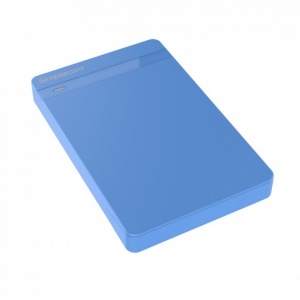 Simplecom SE203 Tool Free 2.5" SATA HDD SSD to USB 3.0 Hard Drive Enclosure (Blue)