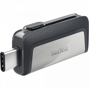 32GB SanDisk Ultra Dual Drive USB Type C, SDDDC2 , USB Type C, Black, USB3.1/Type C reversible connector, Retractable Design , Type-C enabled Android