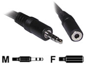 3.5mm Stereo Cable Male - Female 3m, Extension Cab...