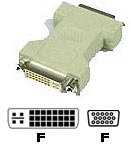 DVI-I Adaptor 24+5pin Female to VGA (HD15) Female ...