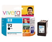 HP NO 92 BLACK INK PRINT CARTRIDGE