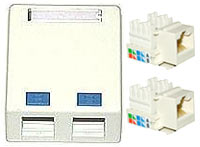 CAT5E Suface Mount 2 Port CAT5E Suface Mount 2 Port