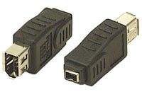 Adaptor: ieee 1394a 4pin Female - 6pin Female