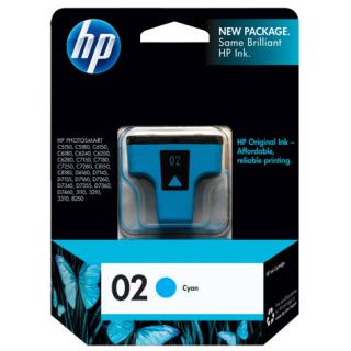 HP NO 02 CYAN INK C8771WA for Photosmart 3210,3310...