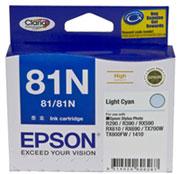 EPSON 81N LIGHT CYAN HIGHCAP CLARIA INK FOR R290,TX650,TX710W,TX810