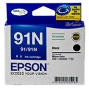 EPSON 91/91N Low Cost Black Ink Cartridge, [C13T107192] for  CX5500 / TX100 / C90 / T20
C90,CX5500,T21,TX110