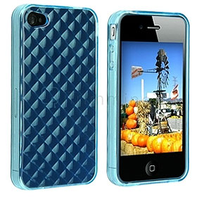 TPU Cover for iPhone 4 - Blue