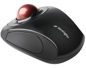 Kensington Orbit Wireless Mobile Trackball, 2.4GHz Wireless, Ambidextrous Design, Plug & Play, Centerd-ball,Touch Scrolling, [72352]