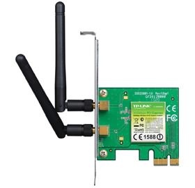 TP-LINK TL-WN881ND 300Mbps Wireless N PCI Express Adapter, Atheros, 2T2R, 2.4GHz, 802.11n/g/b, 2 detachable antennas