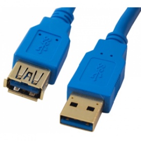 Cable: USB 3.0 Extension cable A (Male) - A receptacle (Female), 1.8 meters