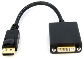 Converter: DisplayPort (Male) to DVI (Female) Cabl... Converter: DisplayPort (Male) to DVI (Female) Cabl...