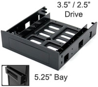 3.5" Frame to Fit in 5.25" CD-Rom Bay, B... 3.5" Frame to Fit in 5.25" CD-Rom Bay, B...