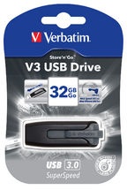 32GB Verbatim Store'n'Go V3 USB 3.0 Drive (Grey)