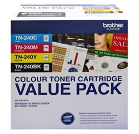 BROTHER TN240 CYMK TONER PACK 2,000 + 3X 1,400 PAGE YIELD FOR 3070, 9120, 9320 & 9010