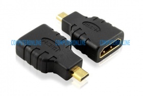 Converter: micro HDMI Male (Type D) - HDMI Female (Type A receptacle) adapter
