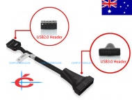 USB 3.0 Internal 20-pin  Male to Internal USB 2.0 ...