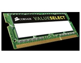 8GB Corsair (1x8GB) DDR3 1600MHz Value Select SODIMM 11-11-11-28 204-pin, Low Voltage 1.35V, Lifetime warranty