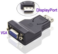 Converter: DisplayPort (Male) to VGA (Female) Cabl...