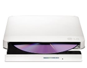 LG GP50NW40, SLIM PORTABLE EXTERNAL DVD-RW DRIVE, USB2.0 8X DVD,24X CD WRITE, WHITE