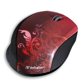 Verbatim Design Red Mouse Verbatim Design Red Mouse