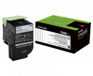 Lexmark 708K Black  Return Toner Cartridge, 1K,  C...