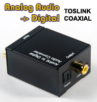 Analogue Audio RCA Input to Digital Output Converter. [T-608]