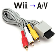 Nintendo Wii to RCA AV Output Cable, 1.8 meters