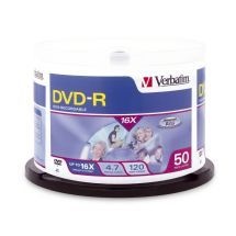 Verbatim DVD-R 4.7GB 16x 50Pk Spindle