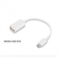 micro USB to USB OTG Cable - White, about 15cm micro USB to USB OTG Cable - White, about 15cm