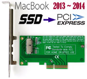 PCI Express PCIe Converter Card for Macbook Pro / Air 2013 ~ 2015 SSD