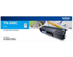 Brother TN-346 HIGH YIELD CYAN TONER TO SUIT HL-L8250CDN/8350CDW MFC-L8600CDW/L8850CDW - 3500Pages