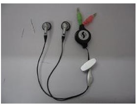 Shintaro Earphone with mic and retractable cord Shintaro Earphone with mic and retractable cord