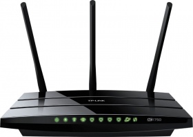 TP-LINK ARCHER C7, AC1750 Dual Band Wireless Gigabit Router, Wireless On/Off and WPS button, 2 USB ports