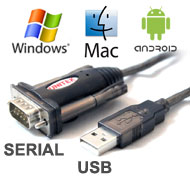 Converter: Unitek USB to RS232 Serial / COM Port Converter, [Y-105], 1.5 meters Cable, Windows / Mac / Linux / Android Supported