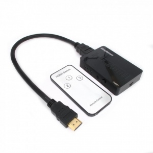 Simplecom CM301 Ultra HD 4K 1080p 3 Way HDMI Switch with IR Remote