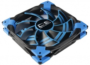 Aerocool DS Fan 12cm-Blue w/ LED, Dual Material, Fluid Dynamic Bearing, Noise Reduction