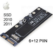 6 + 12 pins SSD Card to Standard SATA Converter fo...