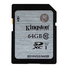 64GB Kingston SD10VG2 SDHC Class10 UHS-I 80MB/s Read Flash Card